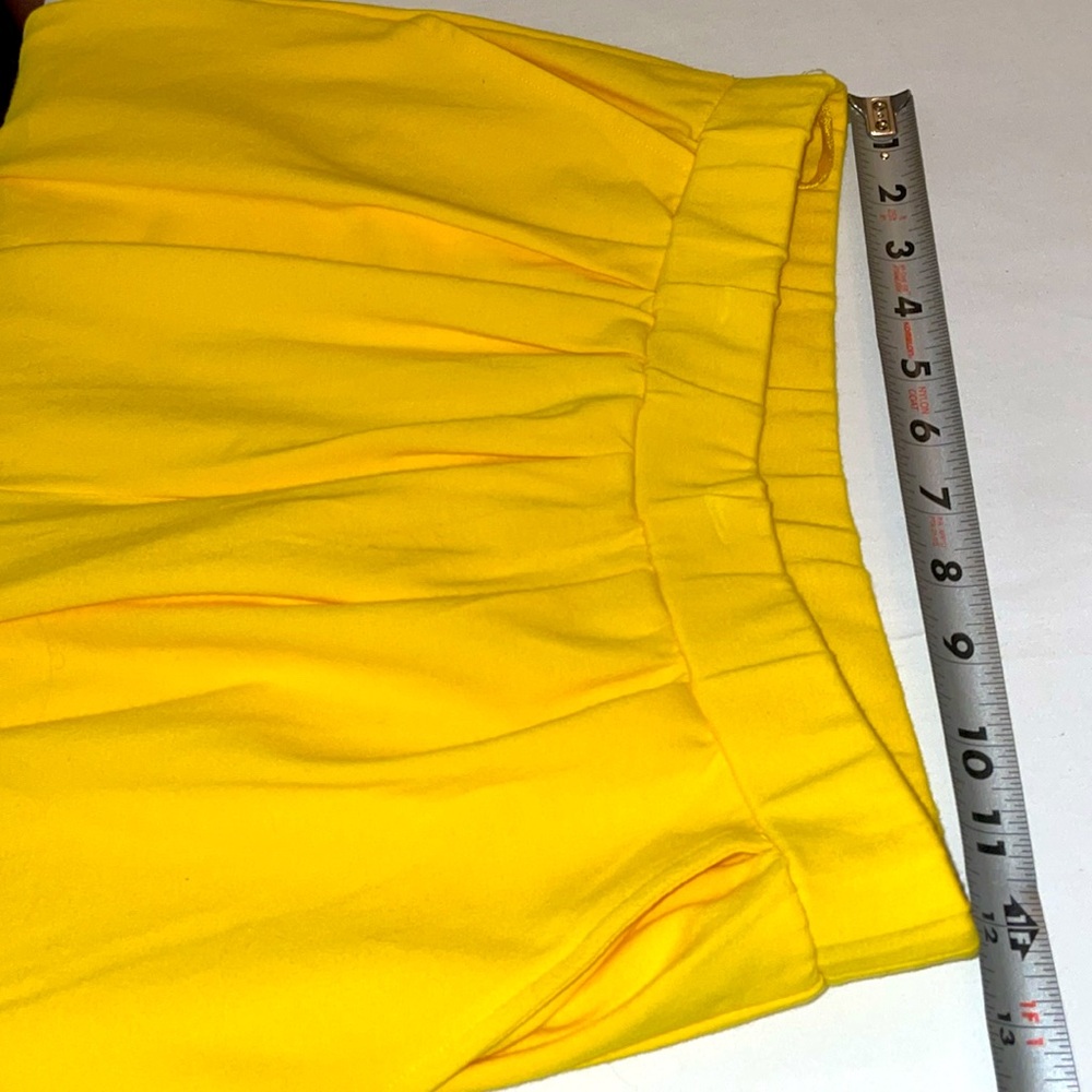 ❤️ Women's Vintage 90’s Y2K YELLOW CLASSIQUES SPORT Pull-up STIRRUP Pants Sz S - Picture 5 of 8
